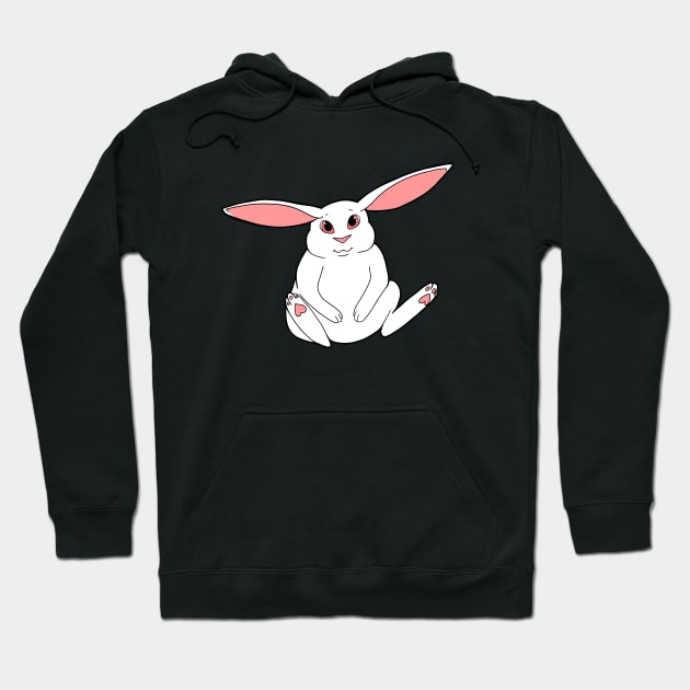 Albino Rabbit Hoodie by Adastumae